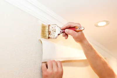 Pose de papier peint à Bastanès — revêtements muraux et toiles de verre